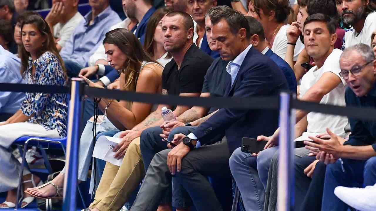 Antonio Cassano in tribuna