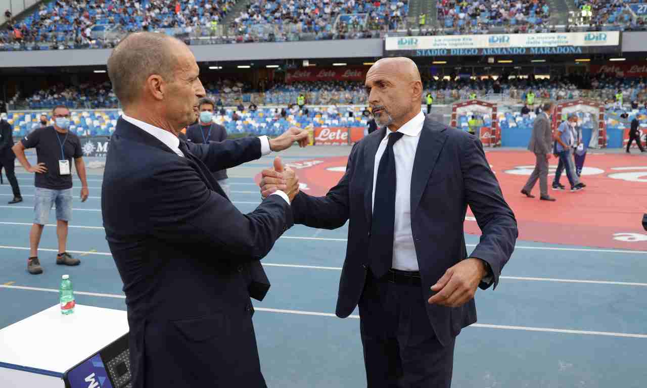 Napoli, Spalletti e Allegri si salutano