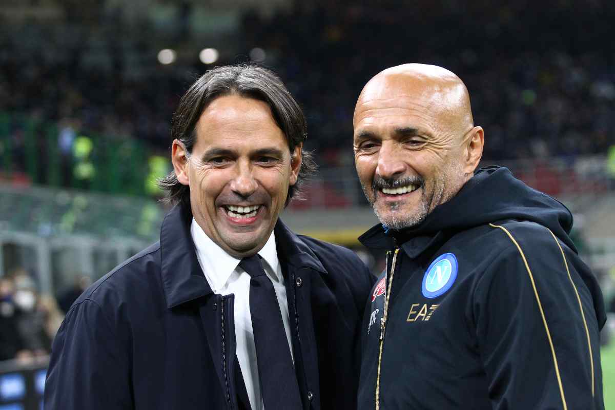 Inter-Napoli, Spalletti e Inzaghi in posa