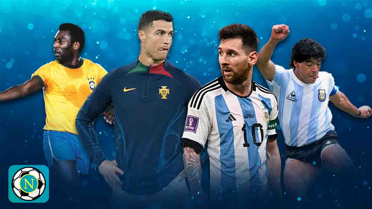 Messi Maradona Ronaldo Pelè