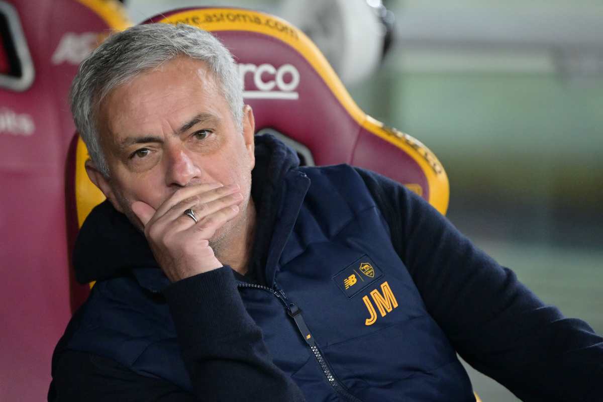 Mourinho in panchina Roma