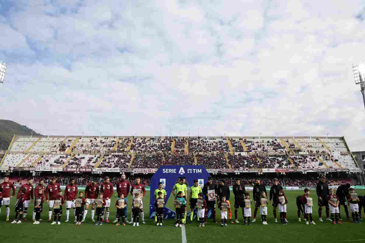 Salernitana in campo