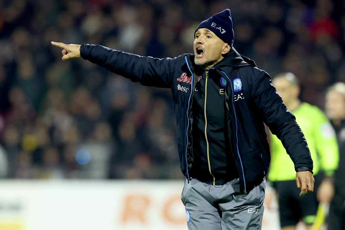 Spalletti dà indicazioni Napoli