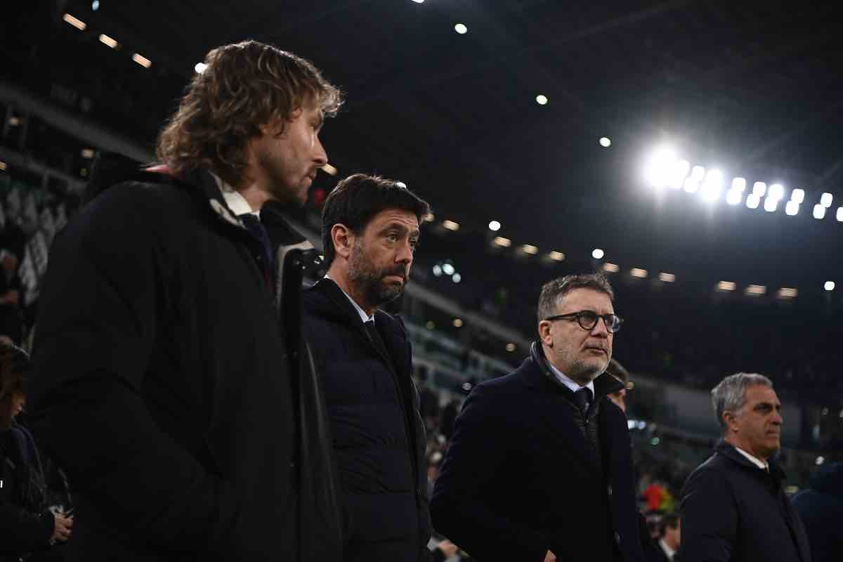 Agnelli, Nedved e Cherubini a bordocampo