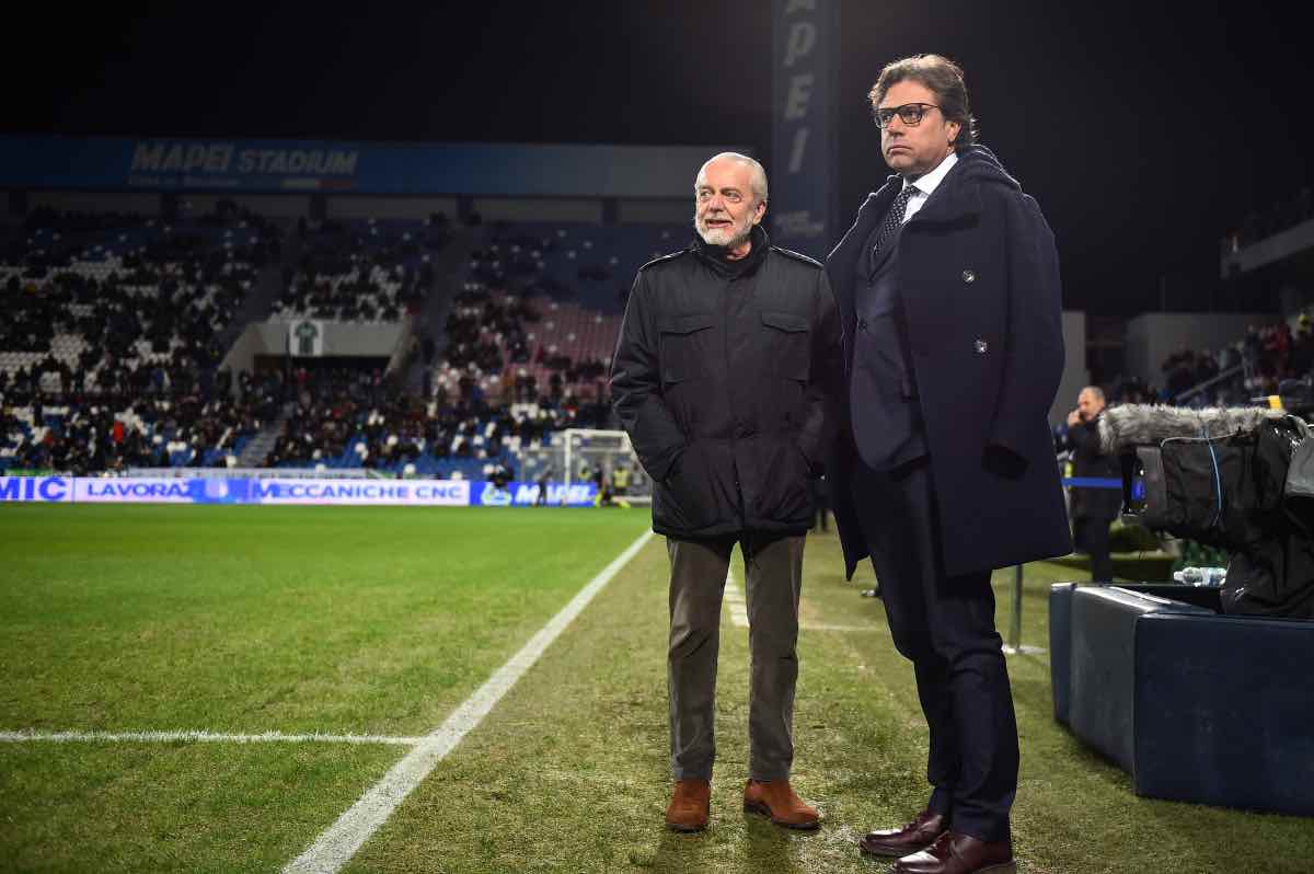 Cristiano Giuntoli ed Aurelio De Laurentiis