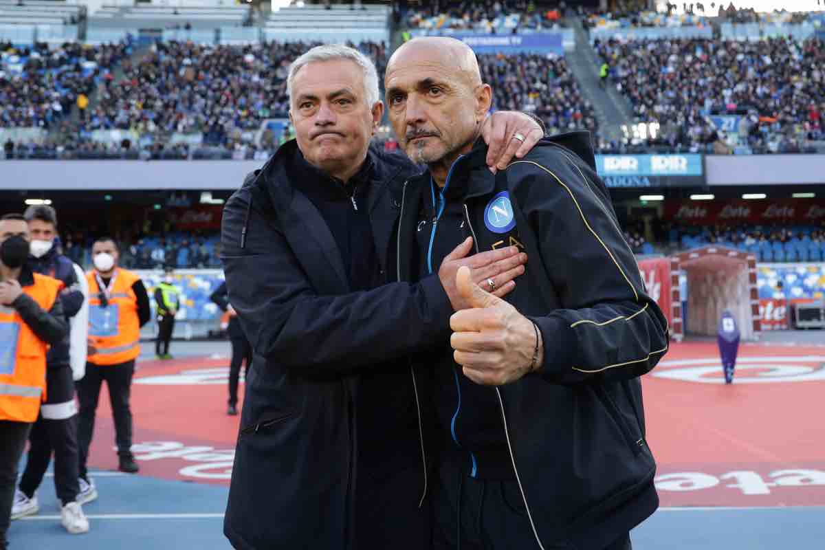 Spalletti e Mourinho in campo