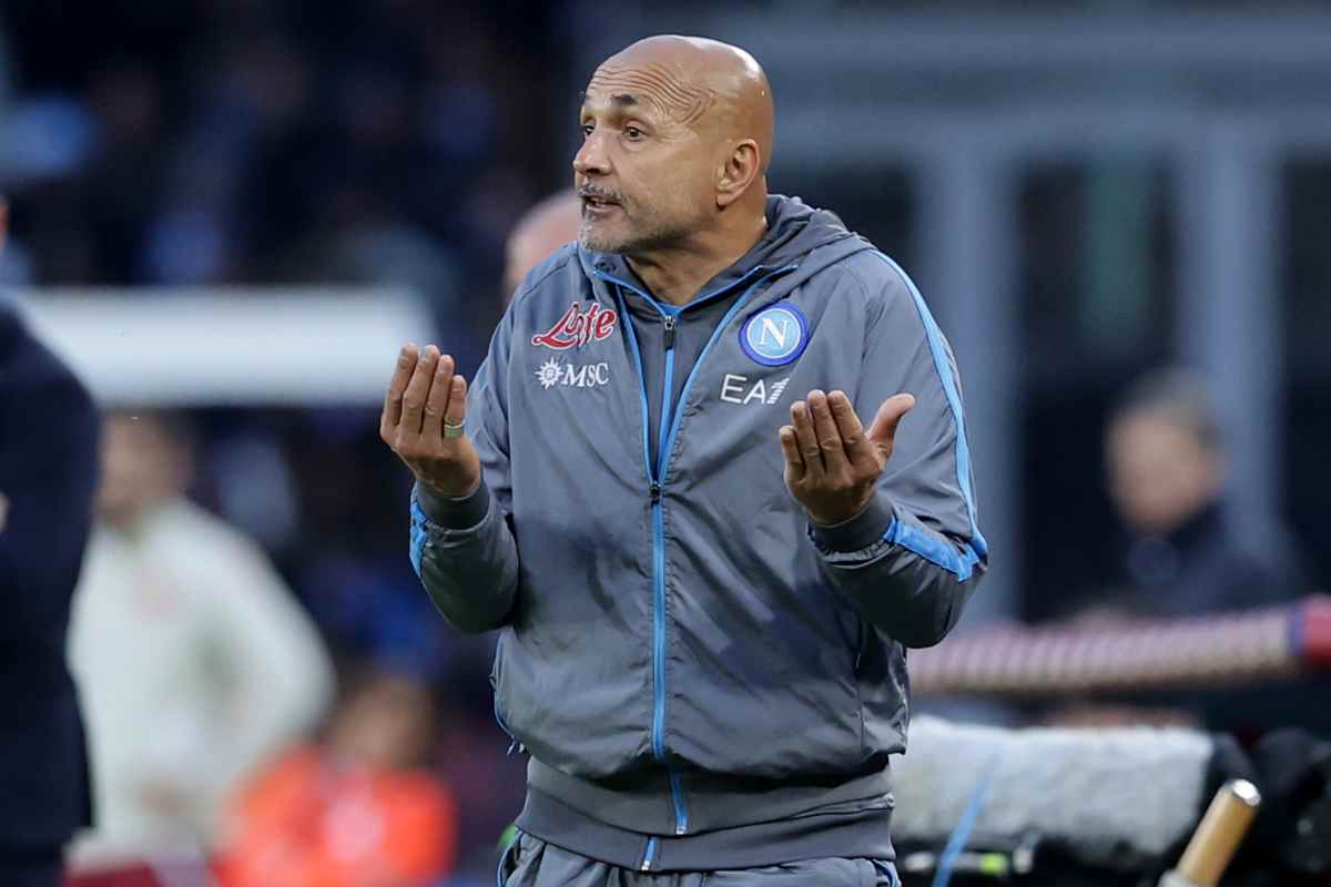 Napoli-Juventus, Spalletti gesticola