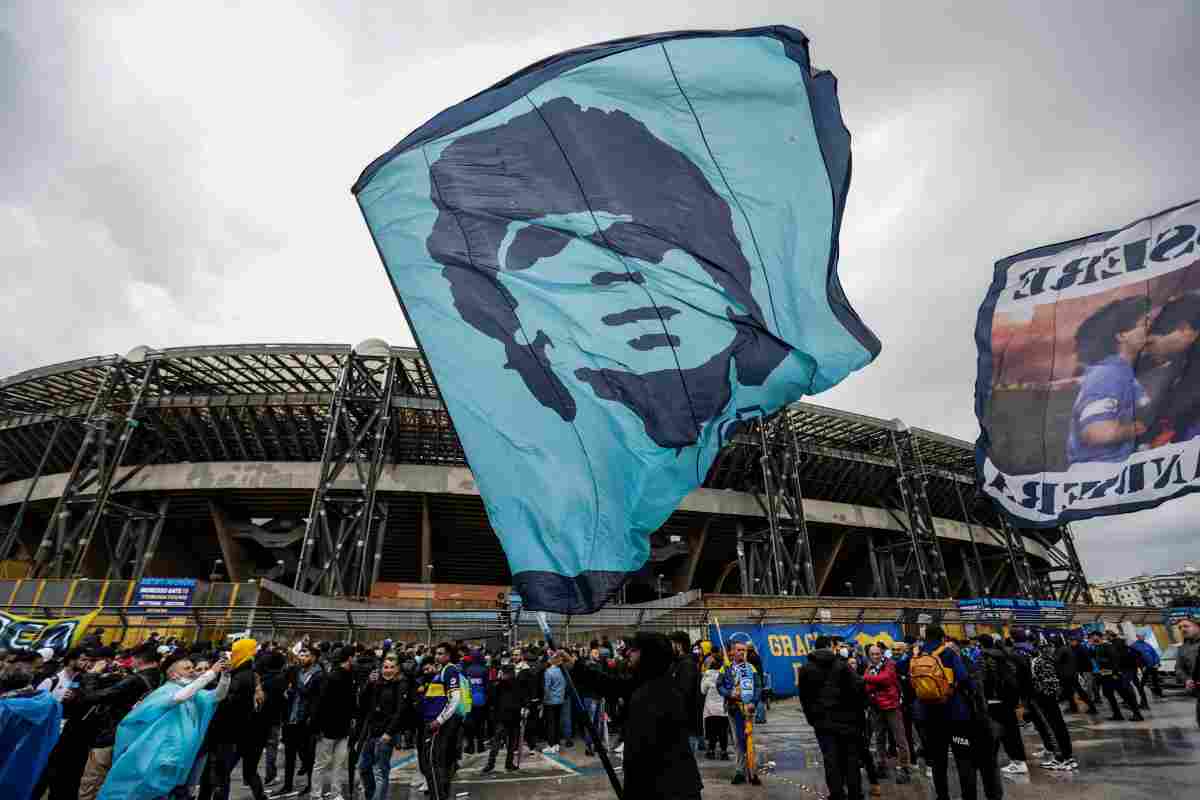 Bandiera Maradona Napoli