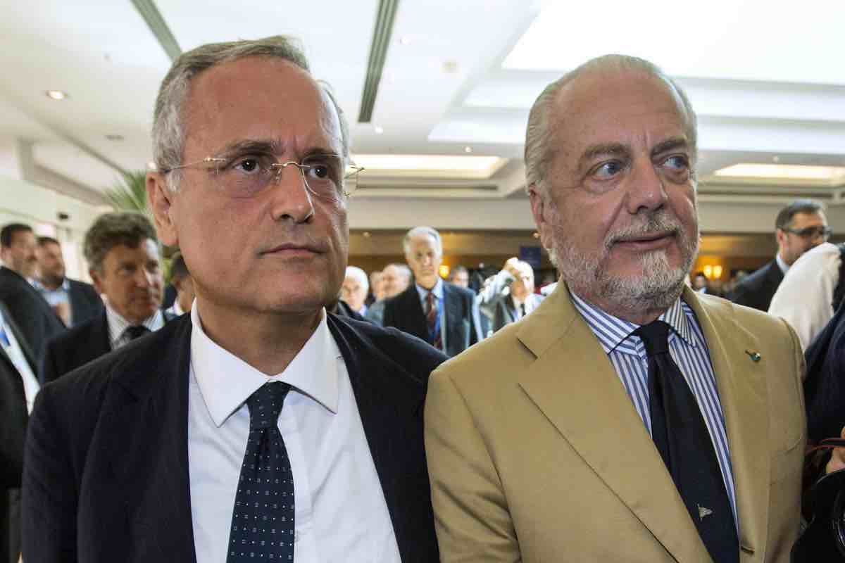 Lotito e De Laurentiis