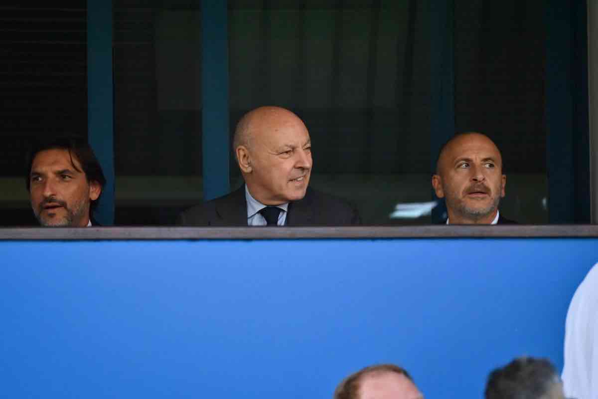 Giuseppe Marotta in tribuna