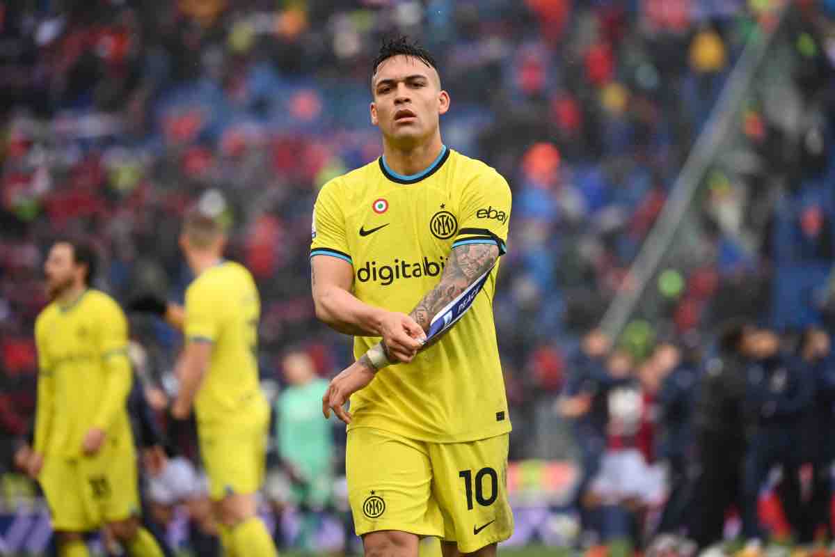 Lautaro Martinez in campo