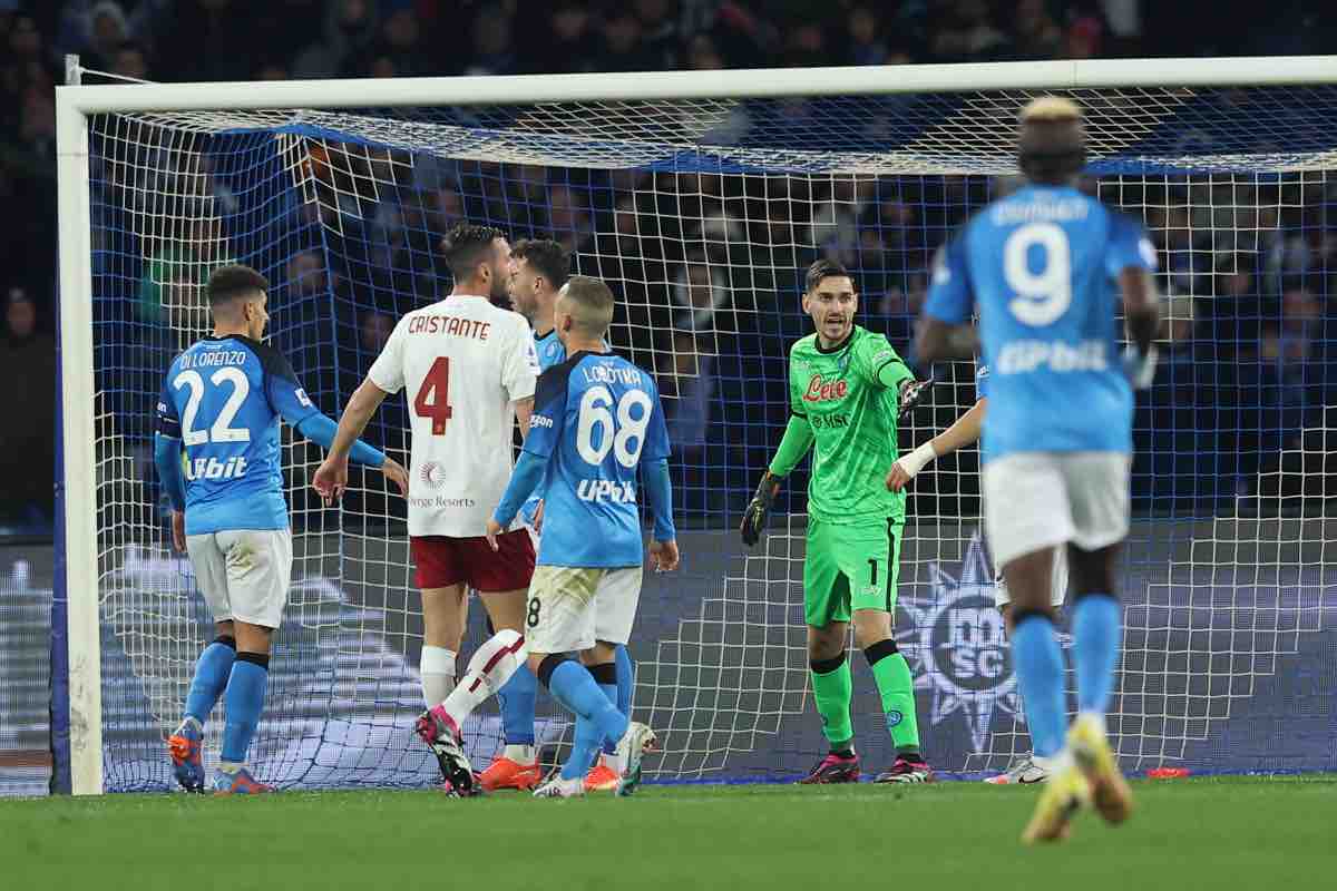 Il Napoli in campo