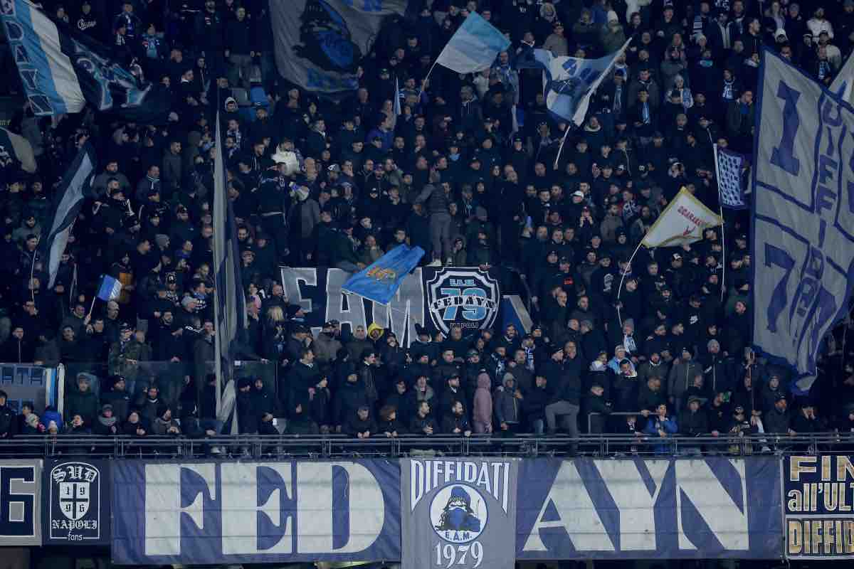 Tifosi del Napoli sugli spalti