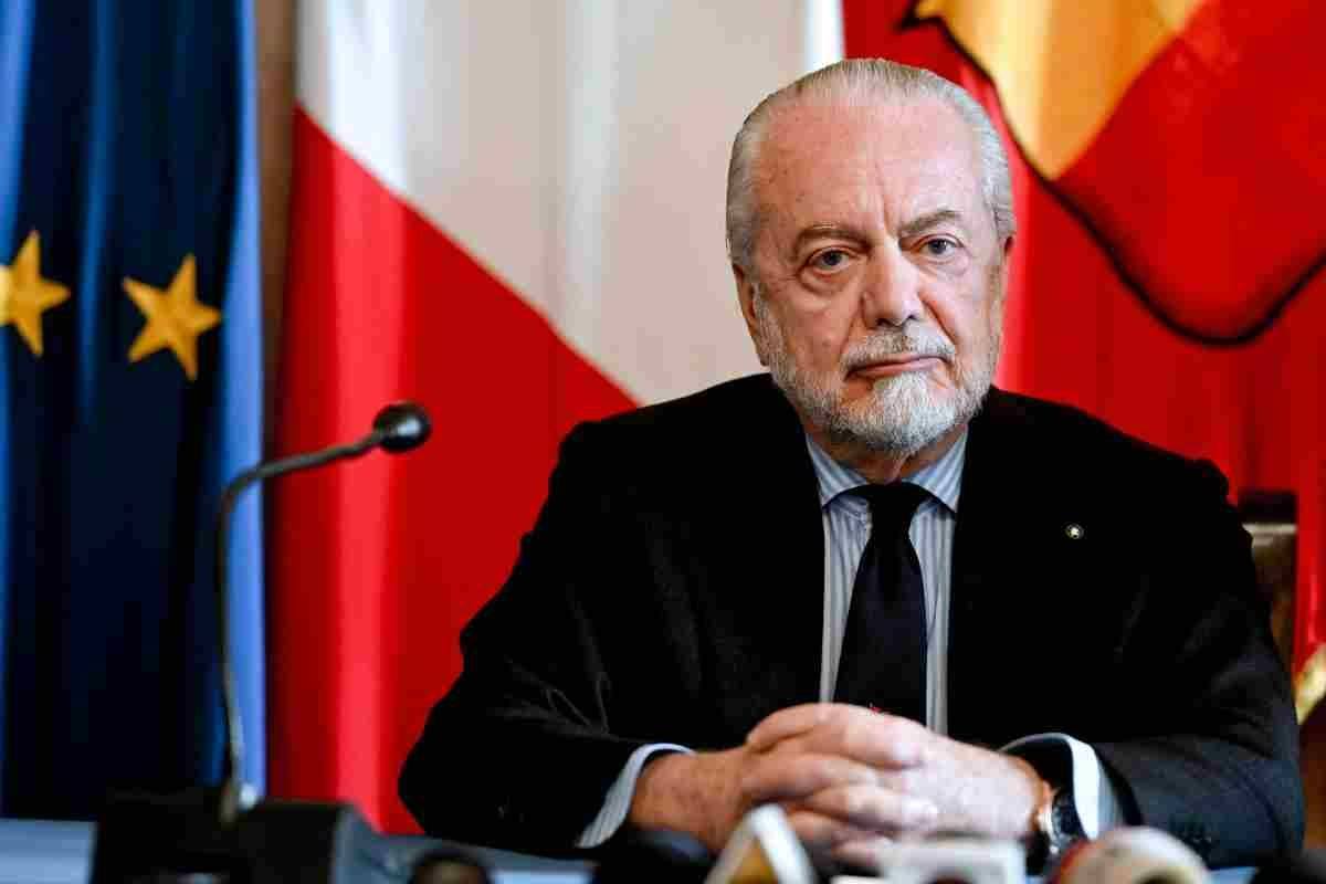 de laurentiis non sarà allo stadio per milan napoli