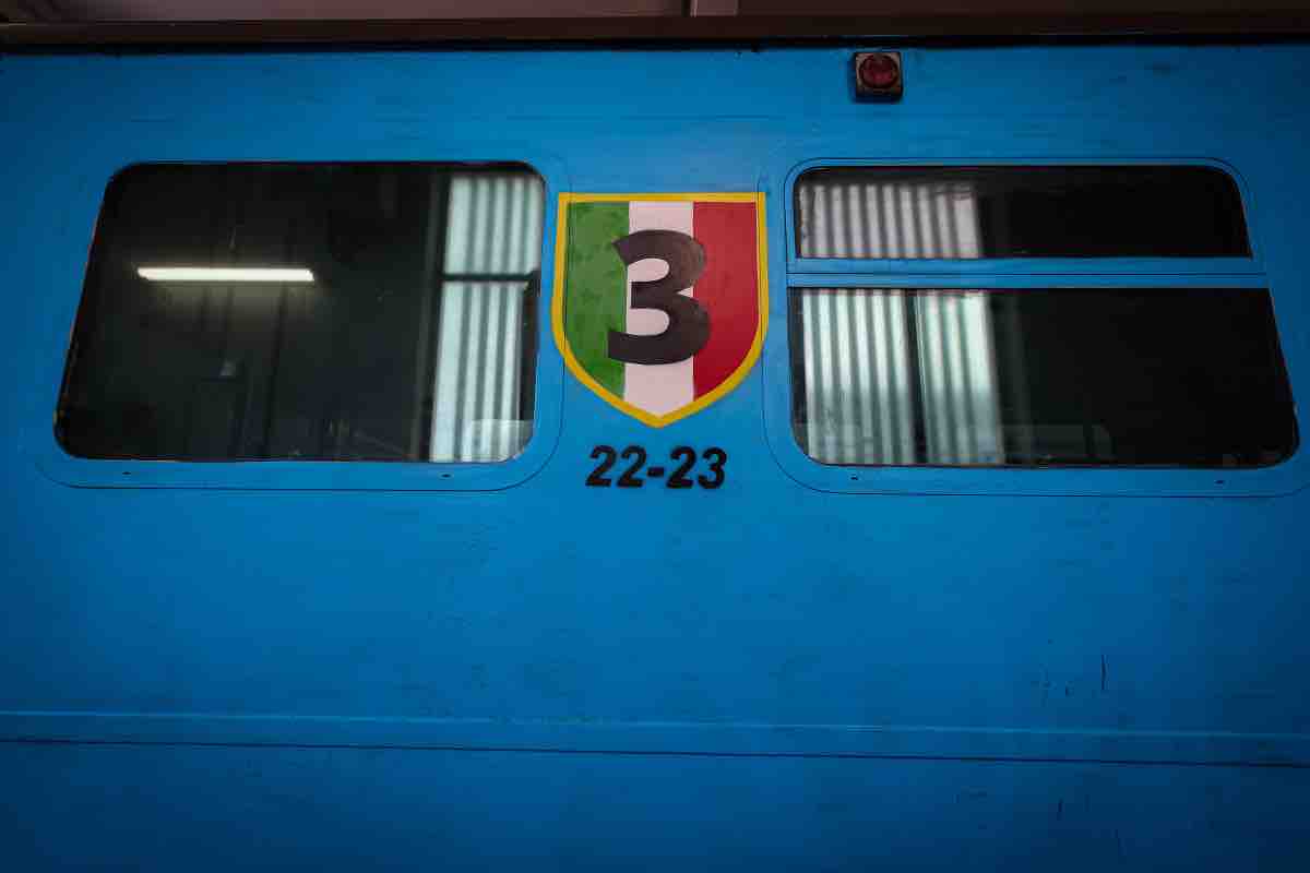 Terzo Scudetto disegnato sul treno