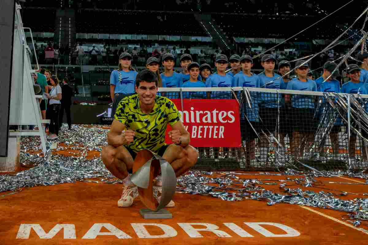 Carlos Alcaraz, vittoria con record a Madrid