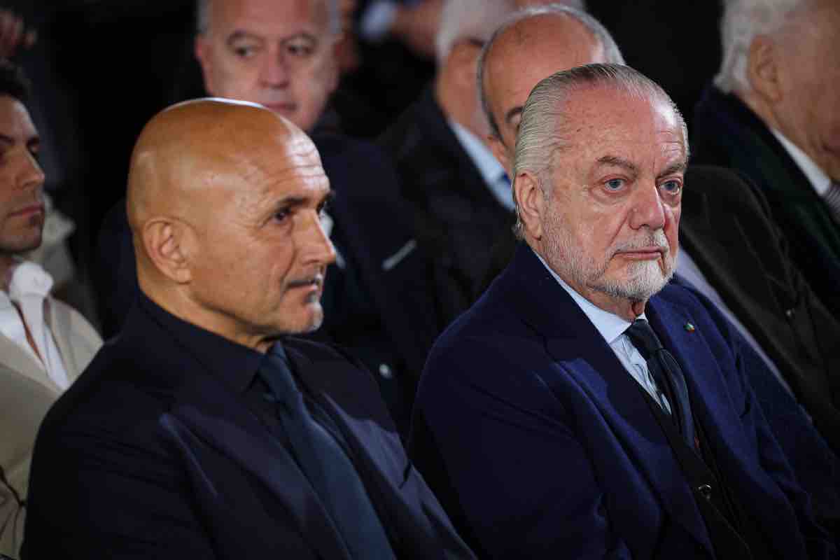 De Laurentiis e Spalletti in conferenza