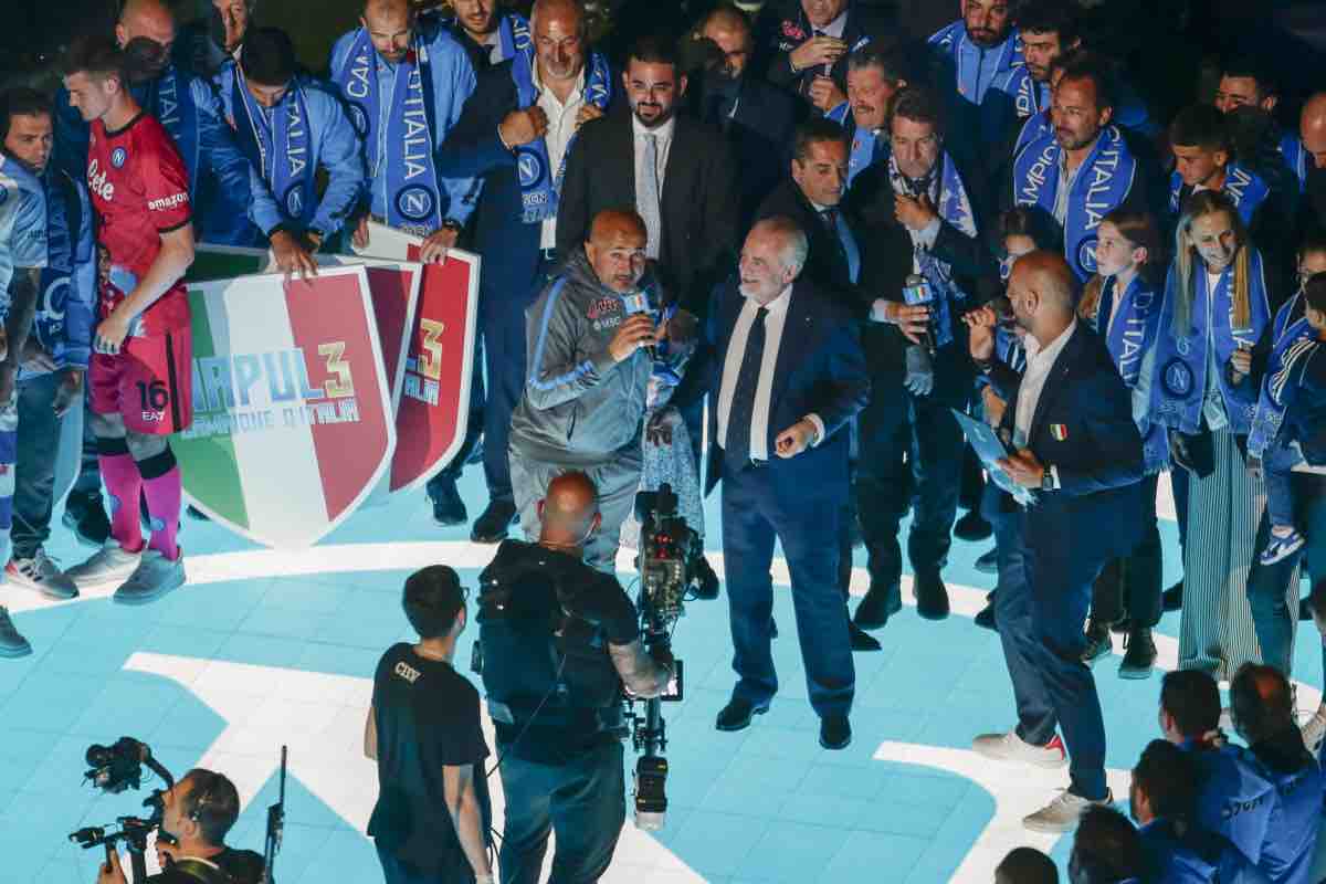 La festa del Scudetto del Napoli