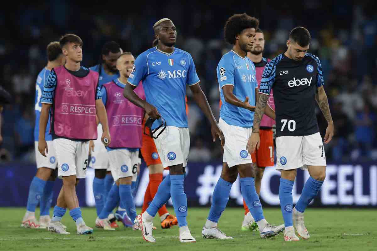 Il Napoli in campo 