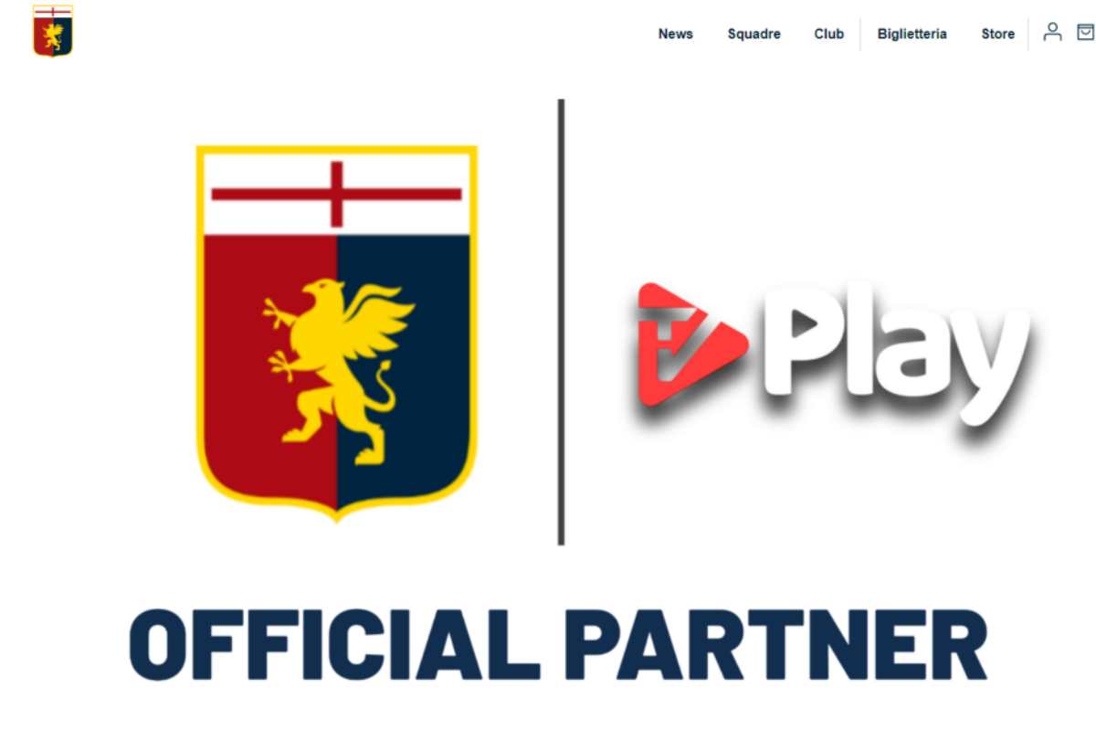 TvPlay partnership Genoa 