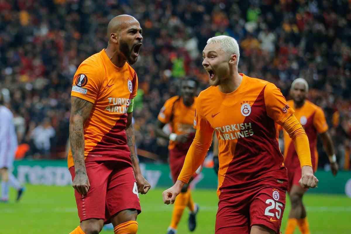 Nelsson esulta al Galatasaray