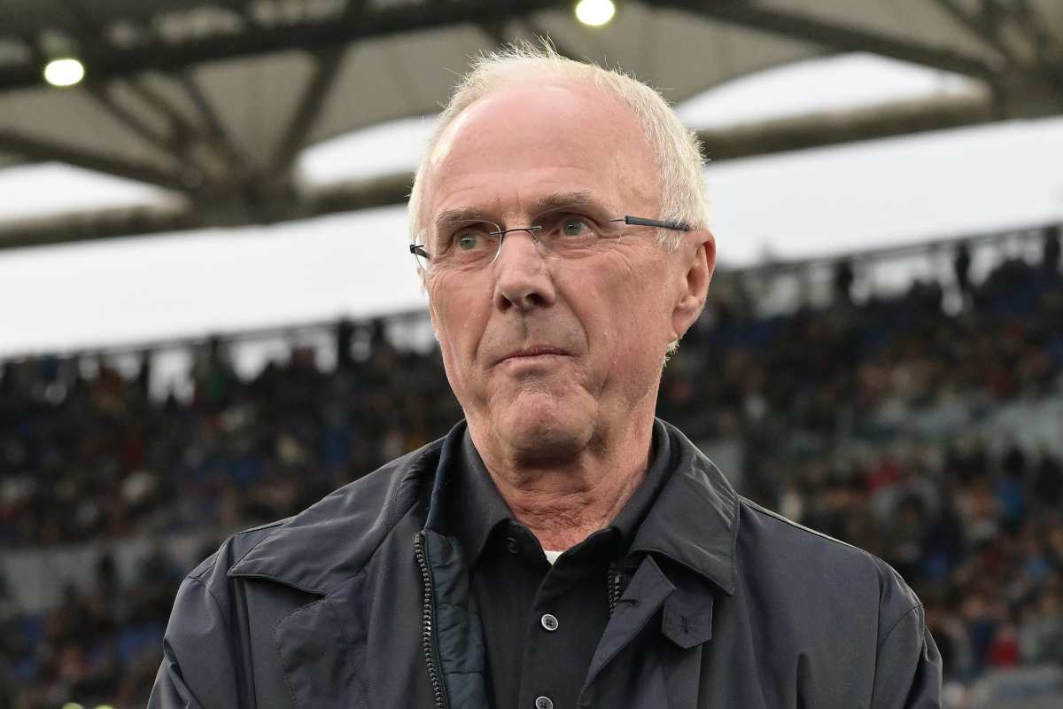 Sven Goran Eriksson commosso dal pubblico