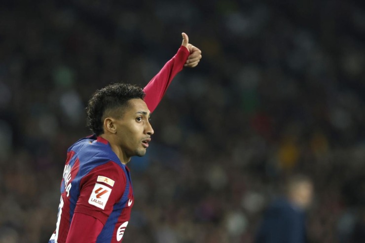 Mercato Napoli, piace Raphinha cel Barcellona