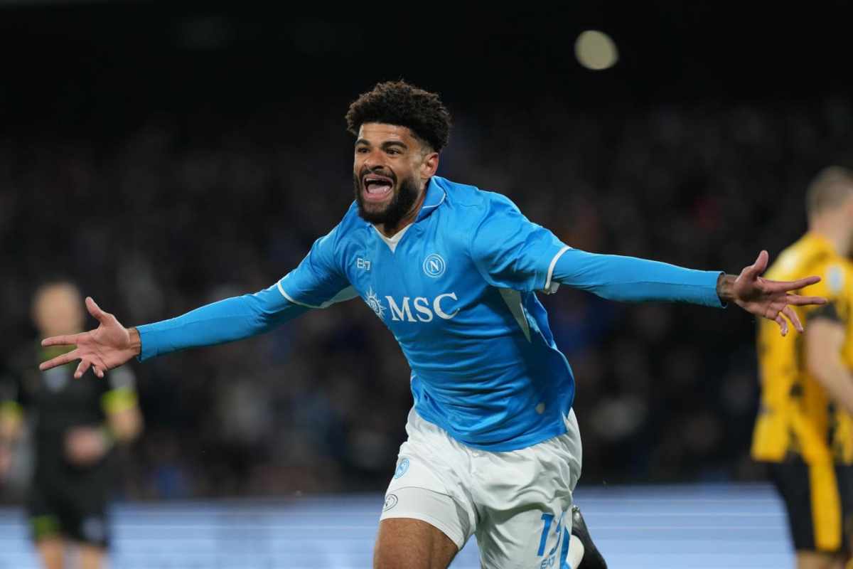 Philip Billing esulta dopo il gol
