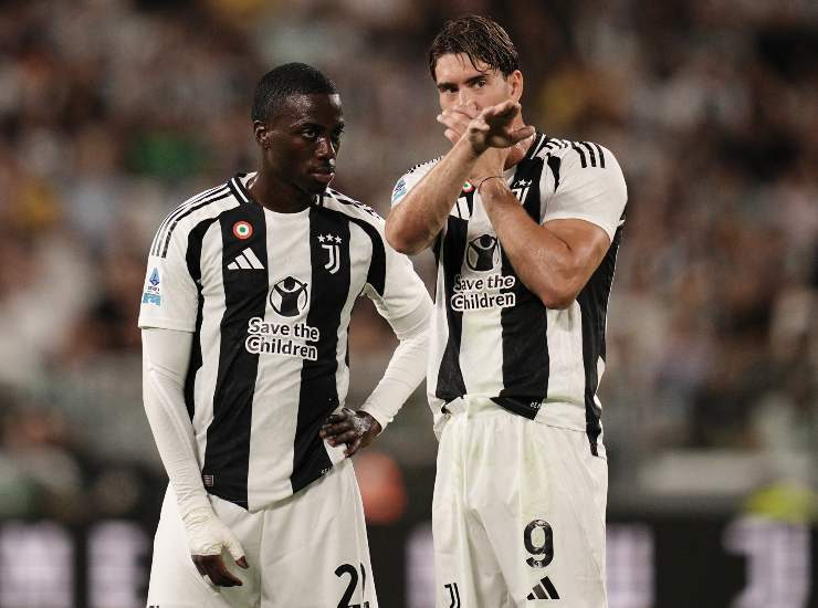 Vlahovic insieme a Weah