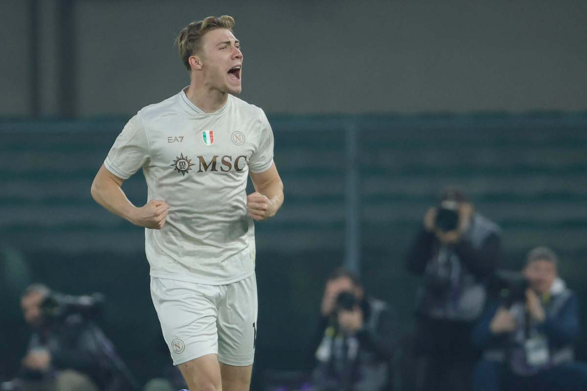 Rasmus Hojlund in campo